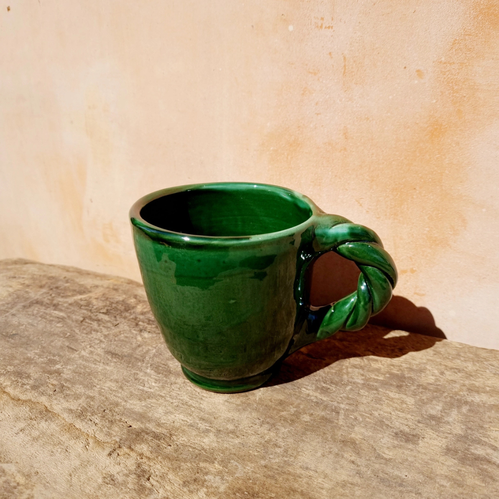 Handmade Braided Mug - Forest