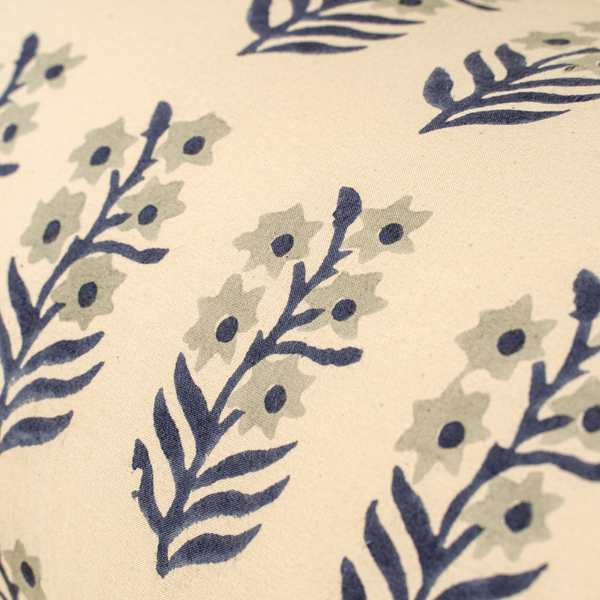 Sita Block Print Bolster Pillow