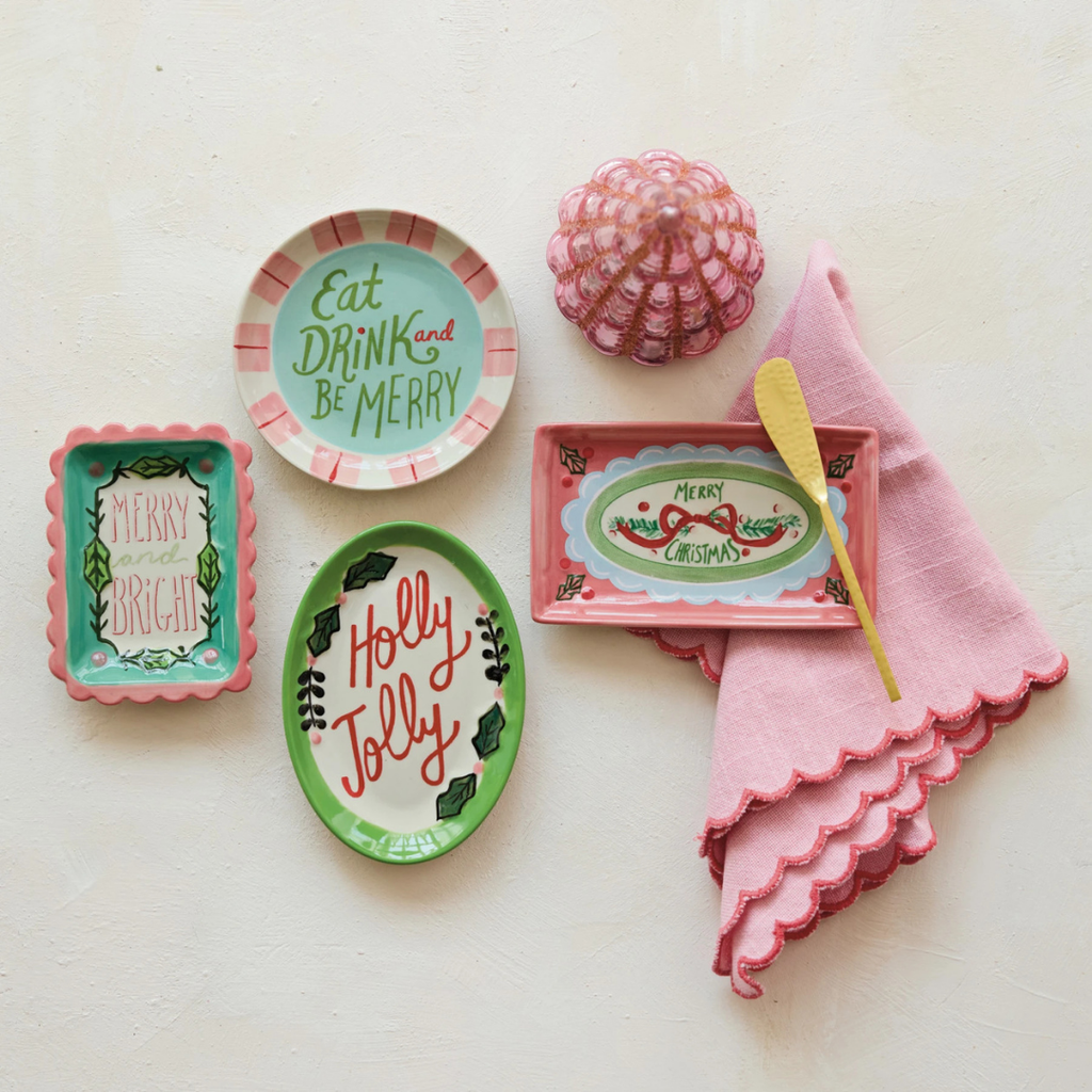 Holiday Stoneware Dishes (Four Styles Available)