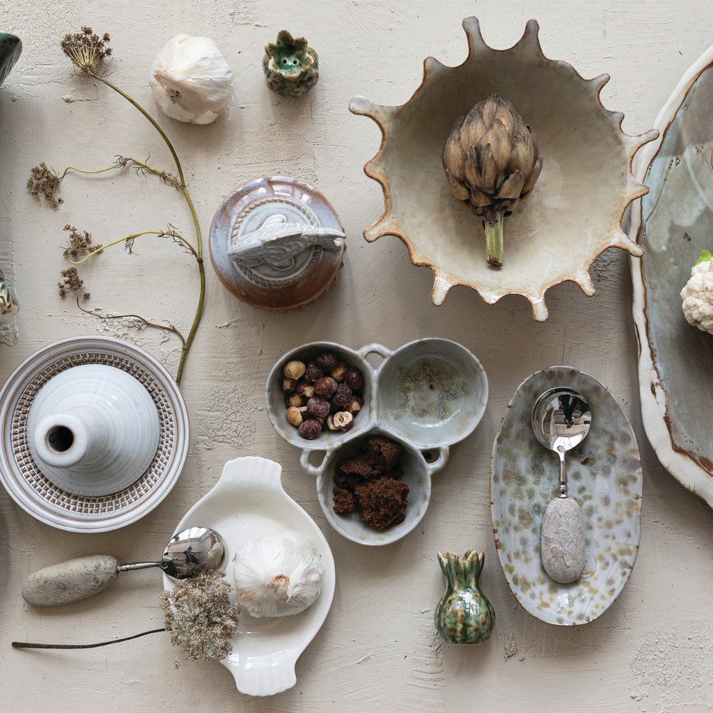 Speckled Stoneware Dish