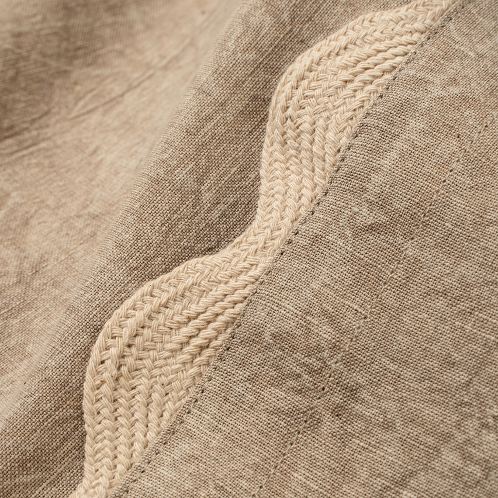 Scalloped Table Runner - Sand (108"L)
