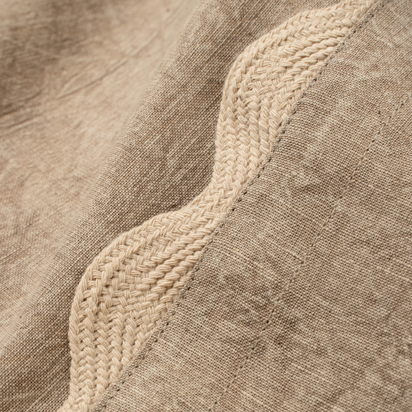 Scalloped Table Runner - Sand (108"L)