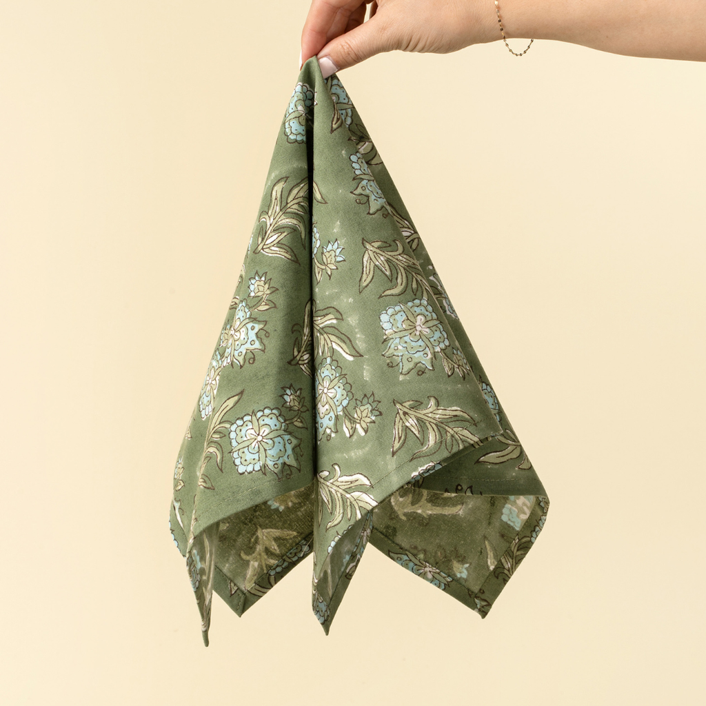 Elowen Block Print Napkins (Sold Individually)