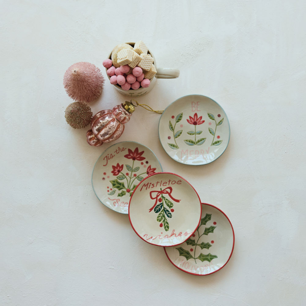 Holiday Botanical Plates (Four Styles Available)
