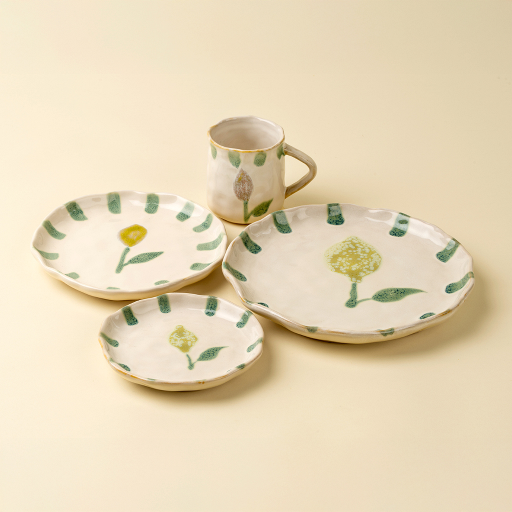 Painted Petals Mug - Lemon