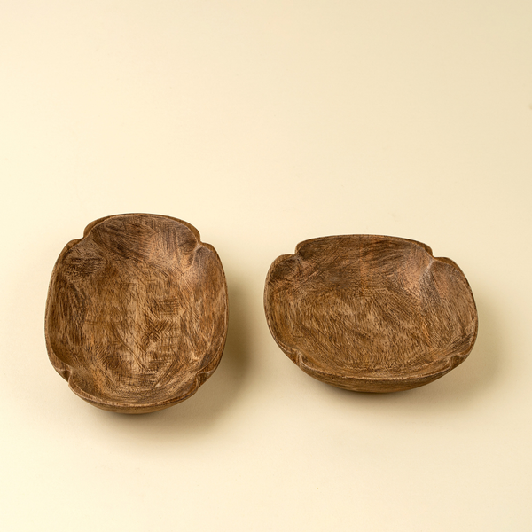 Spade Carved Dish - Oval