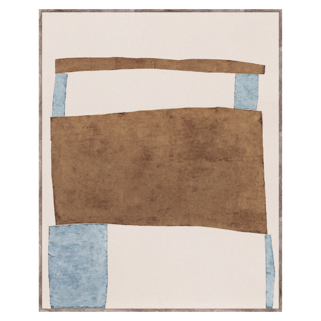 Edifice Series - Sky & Caramel (Framed Under Glass)