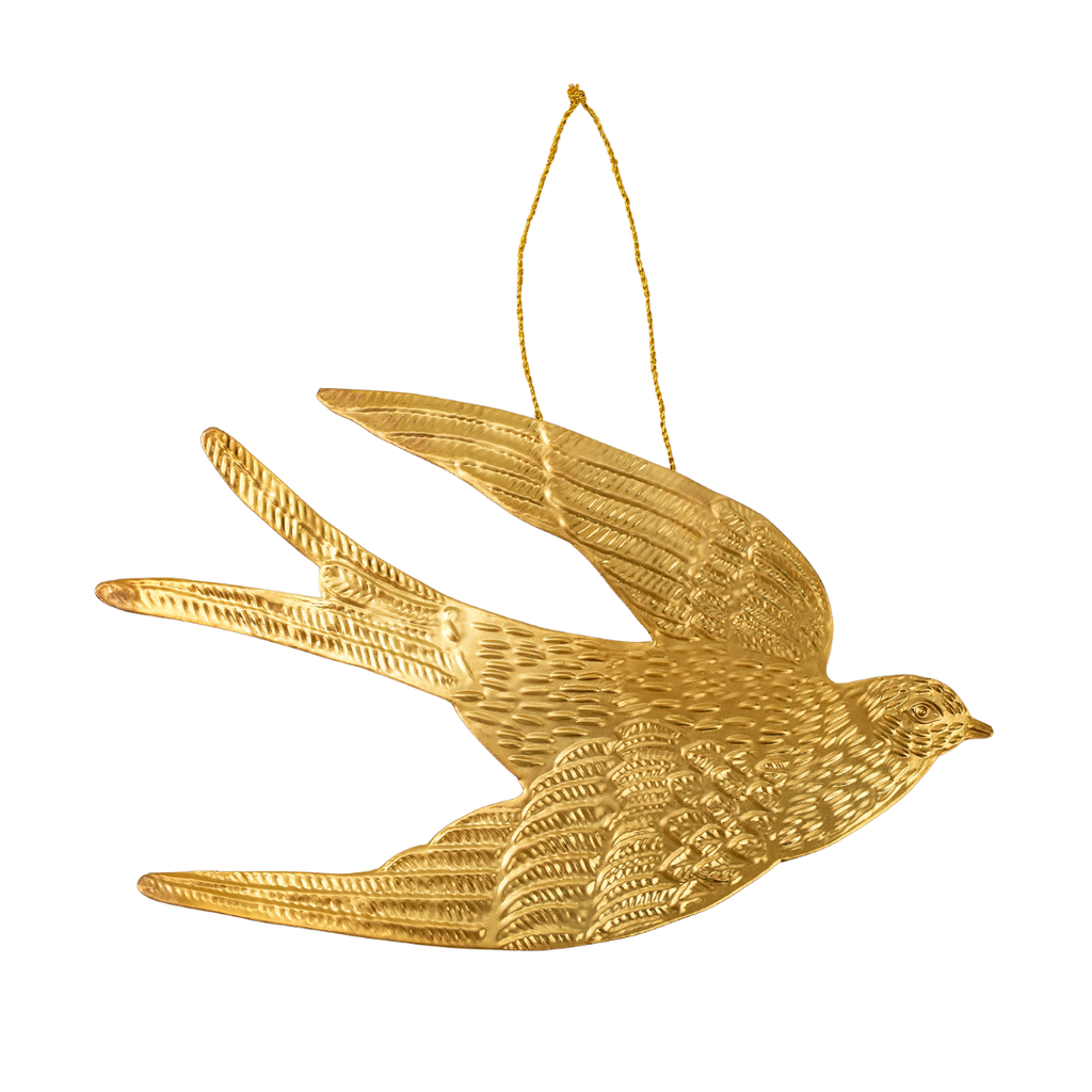 Dove Ornament - Antique Brass (Two Sizes Available)