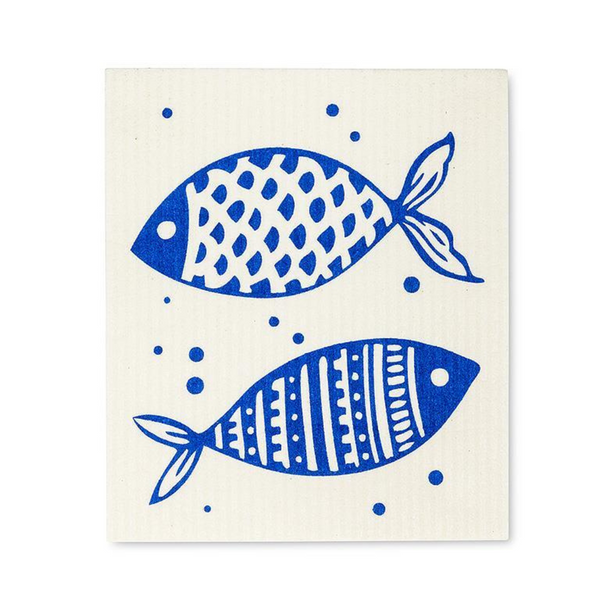 Fish Print Dishcloths (Sold Individually)