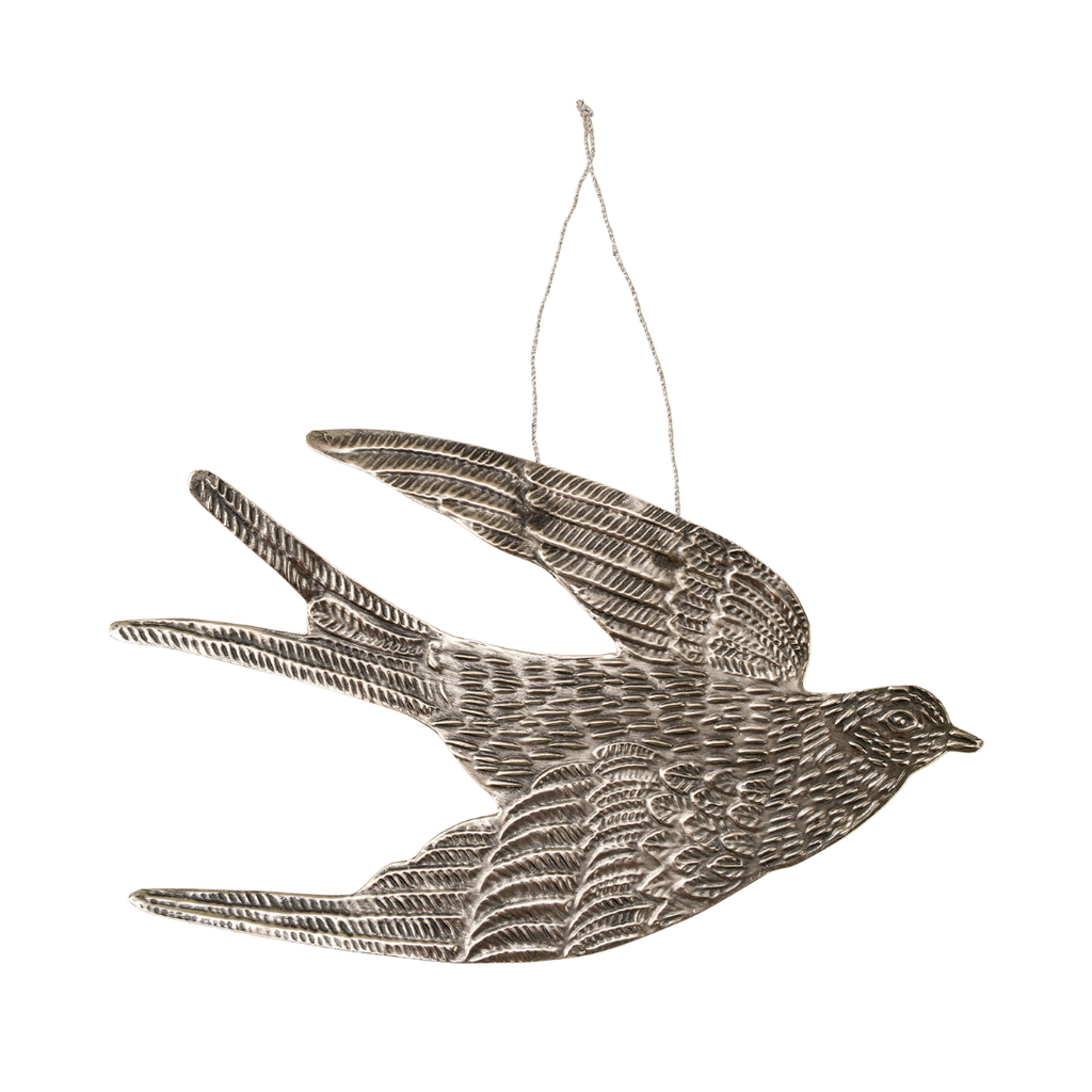 Dove Ornament - Antique Silver (Two Sizes Available)