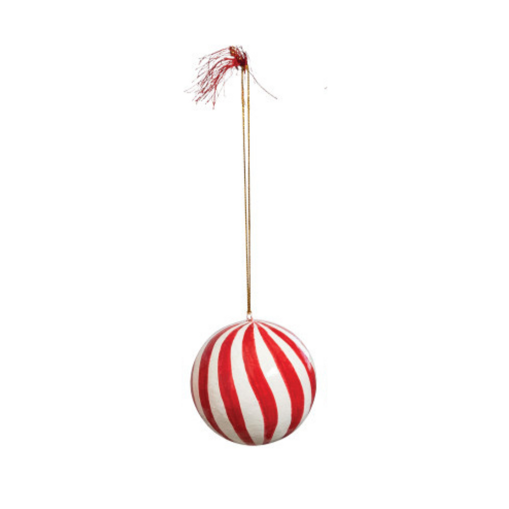 Striped Ball Ornaments (Three Colours Available)