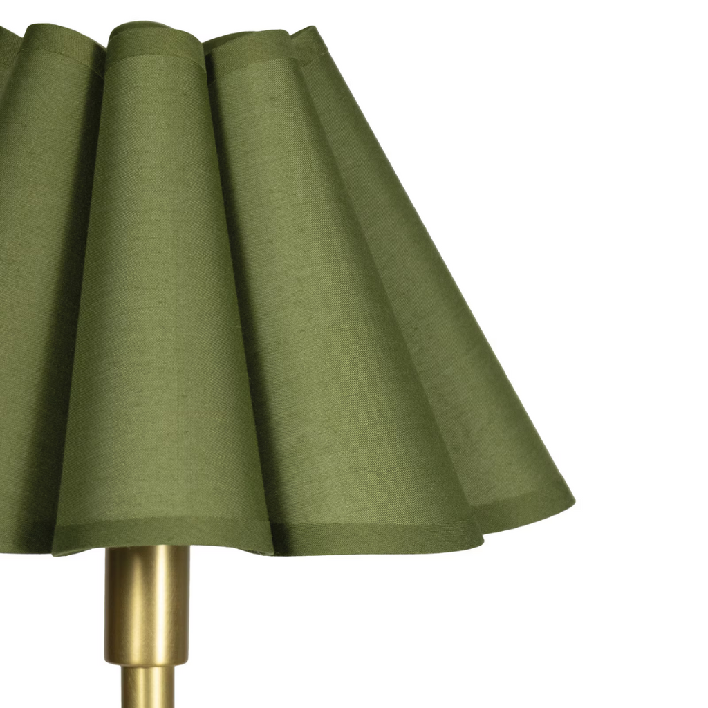 Polly Floor Lamp - Natural Brass (Available in Green)