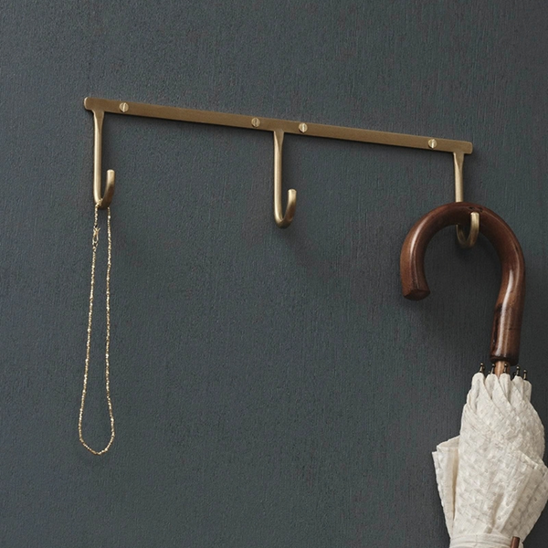 Brass Wall Triple Hook