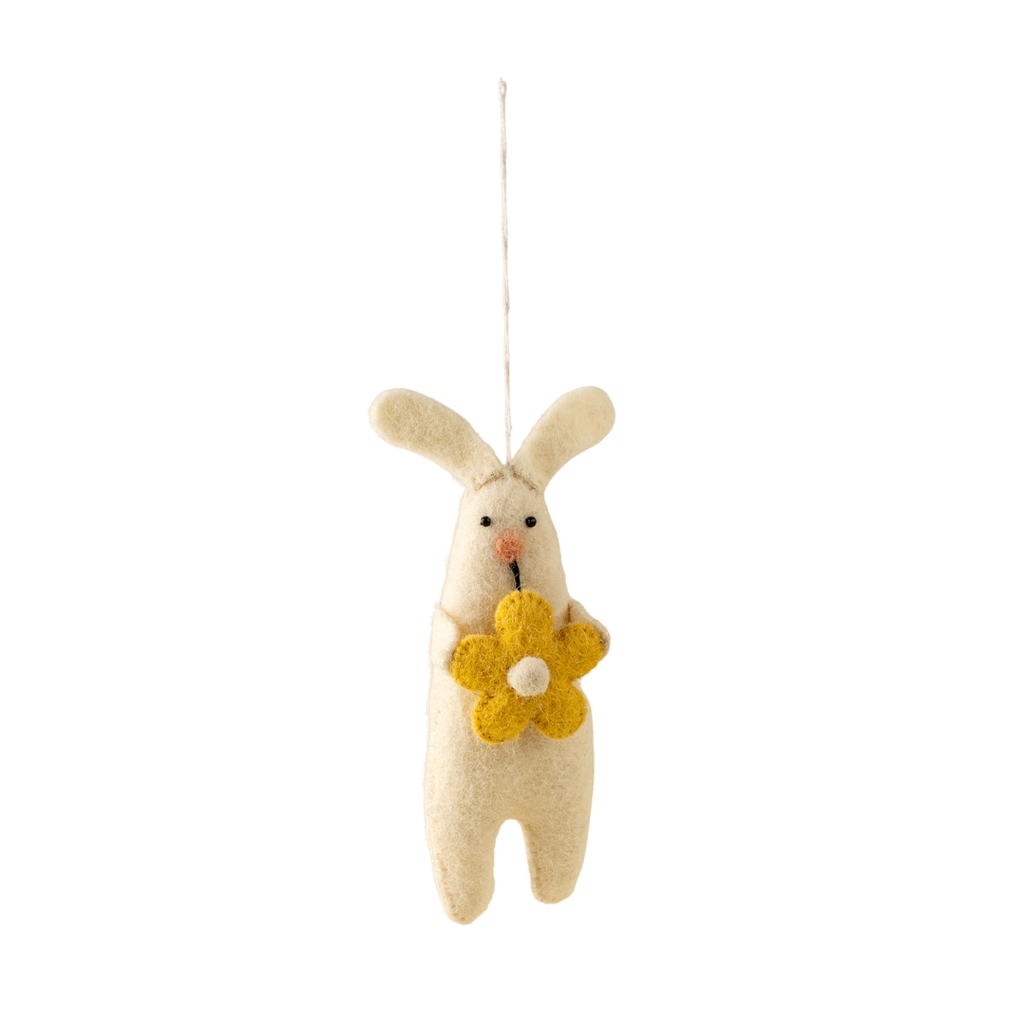 Blossom Bunny Ornament (Three Colours Available)