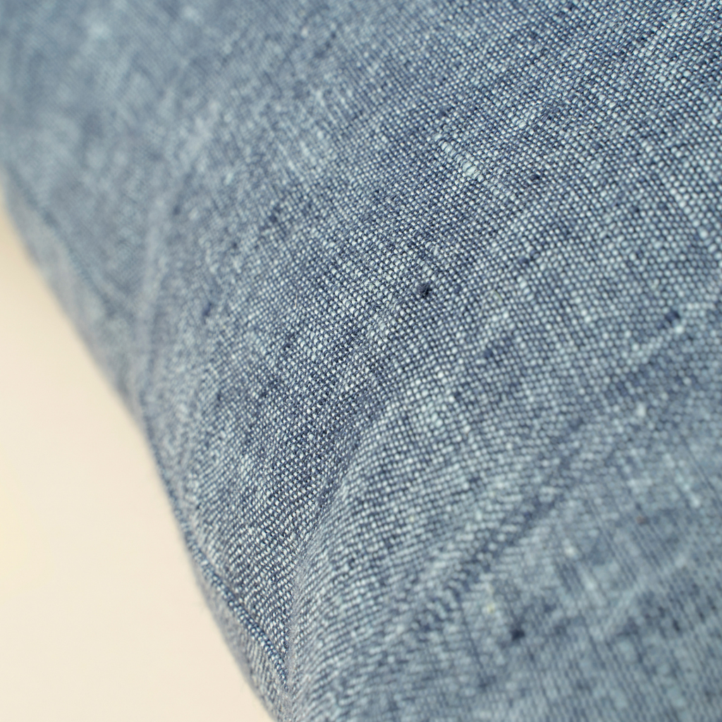 Linen Chambray Pillow - Denim (20" x 20")