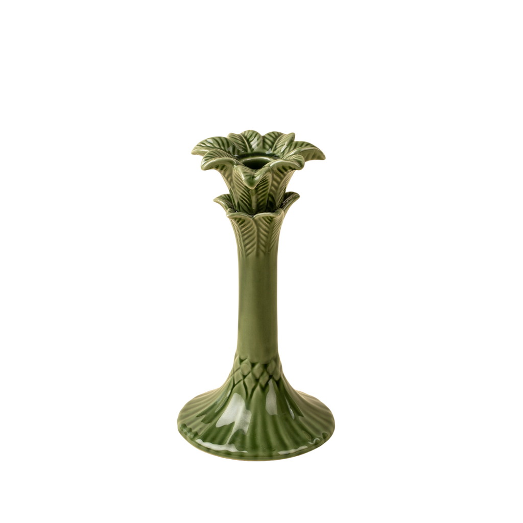 Palm Tree Candle Holders - Green (Two Sizes Available)