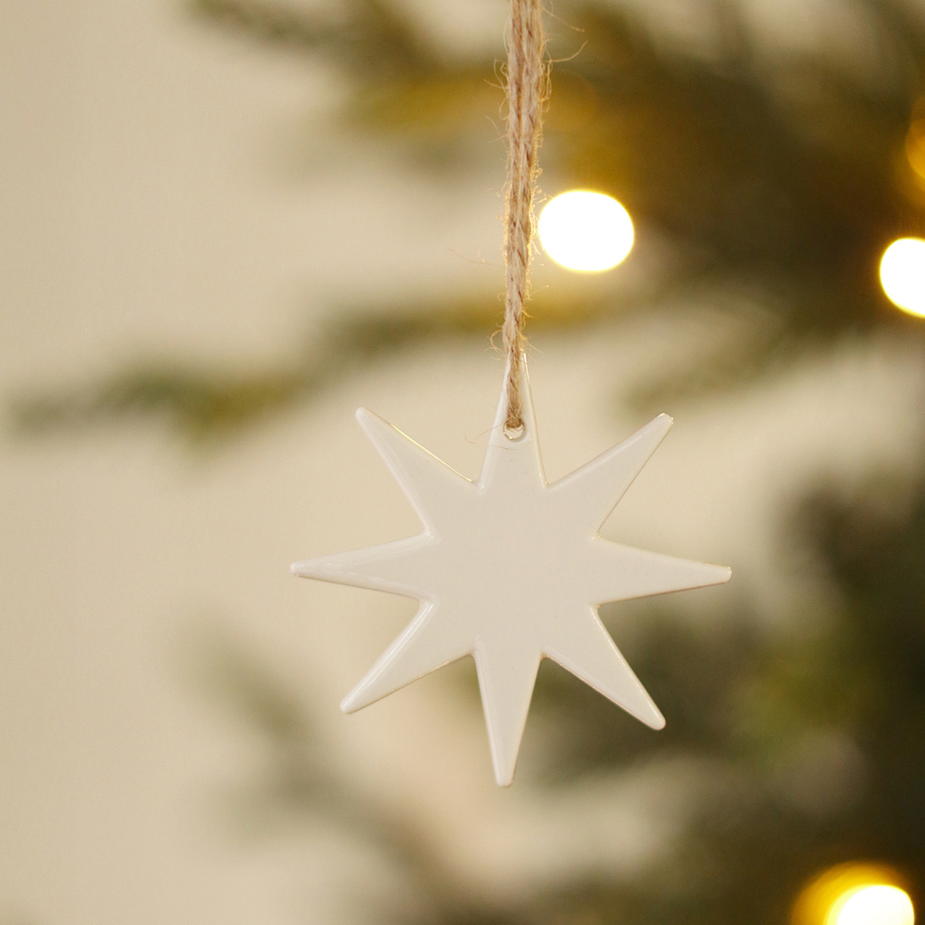 Porcelain Star Ornament