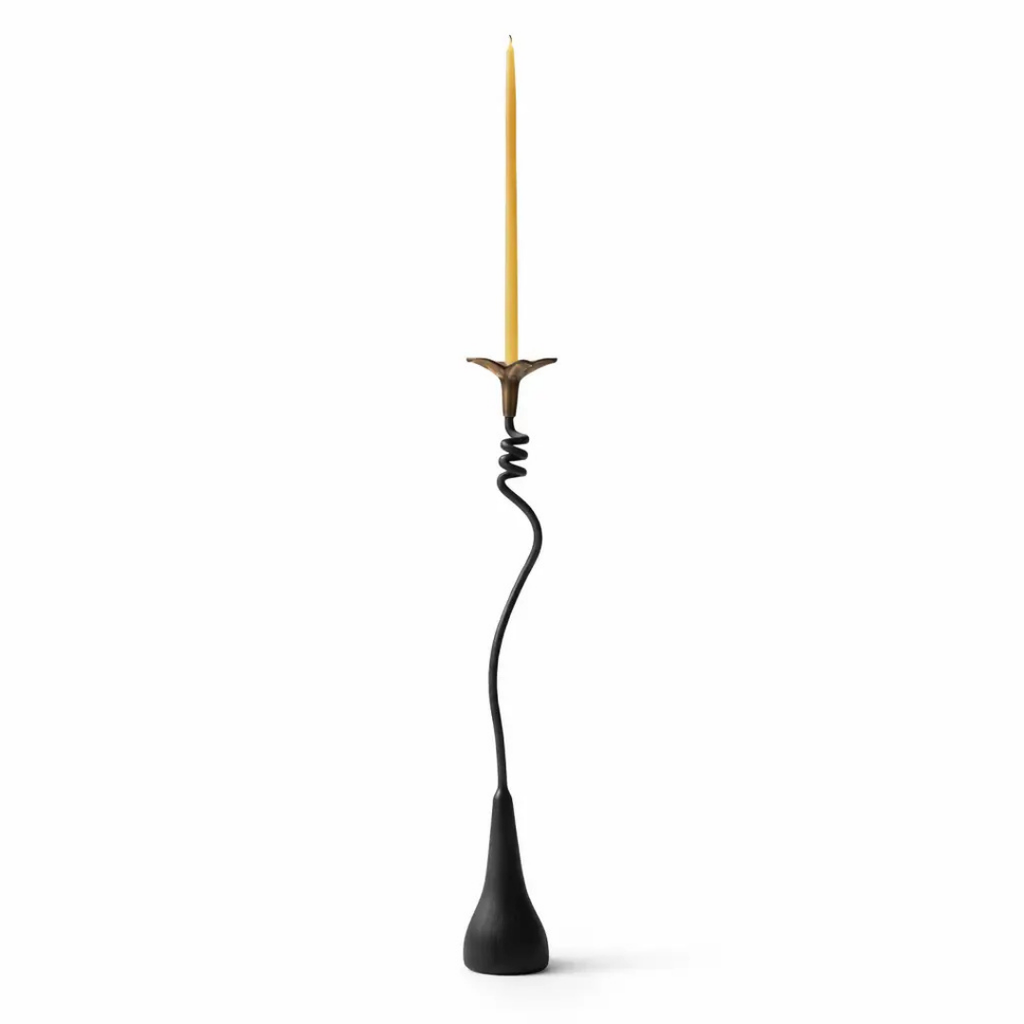 Handmade Iron Candle Holder - Floral
