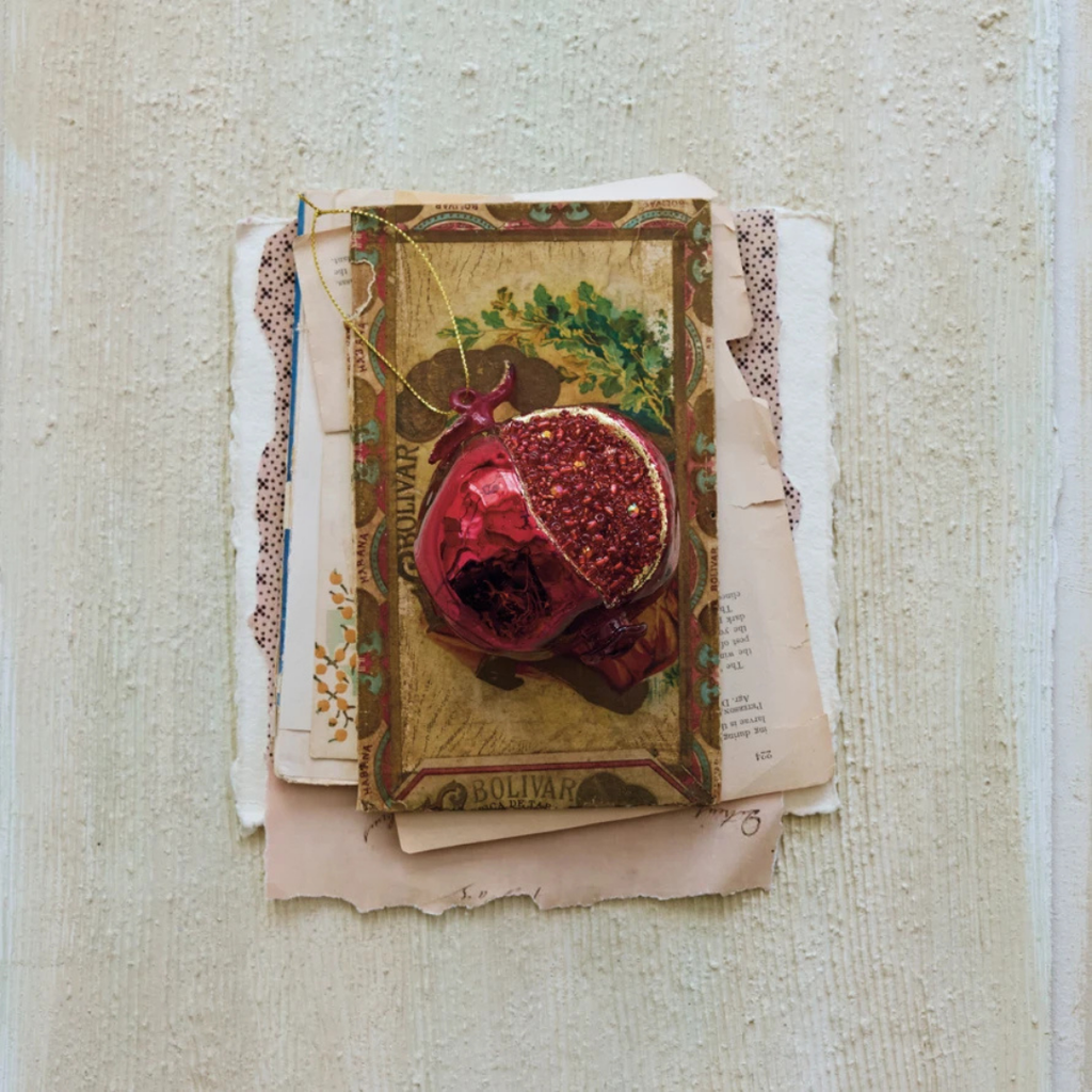 Pomegranate Glass Ornament