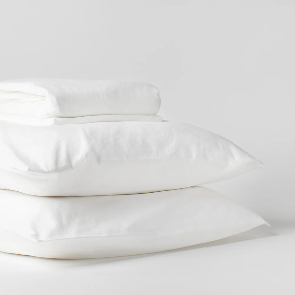 Cotton Sheet Set - Chalk (Three Sizes Available)