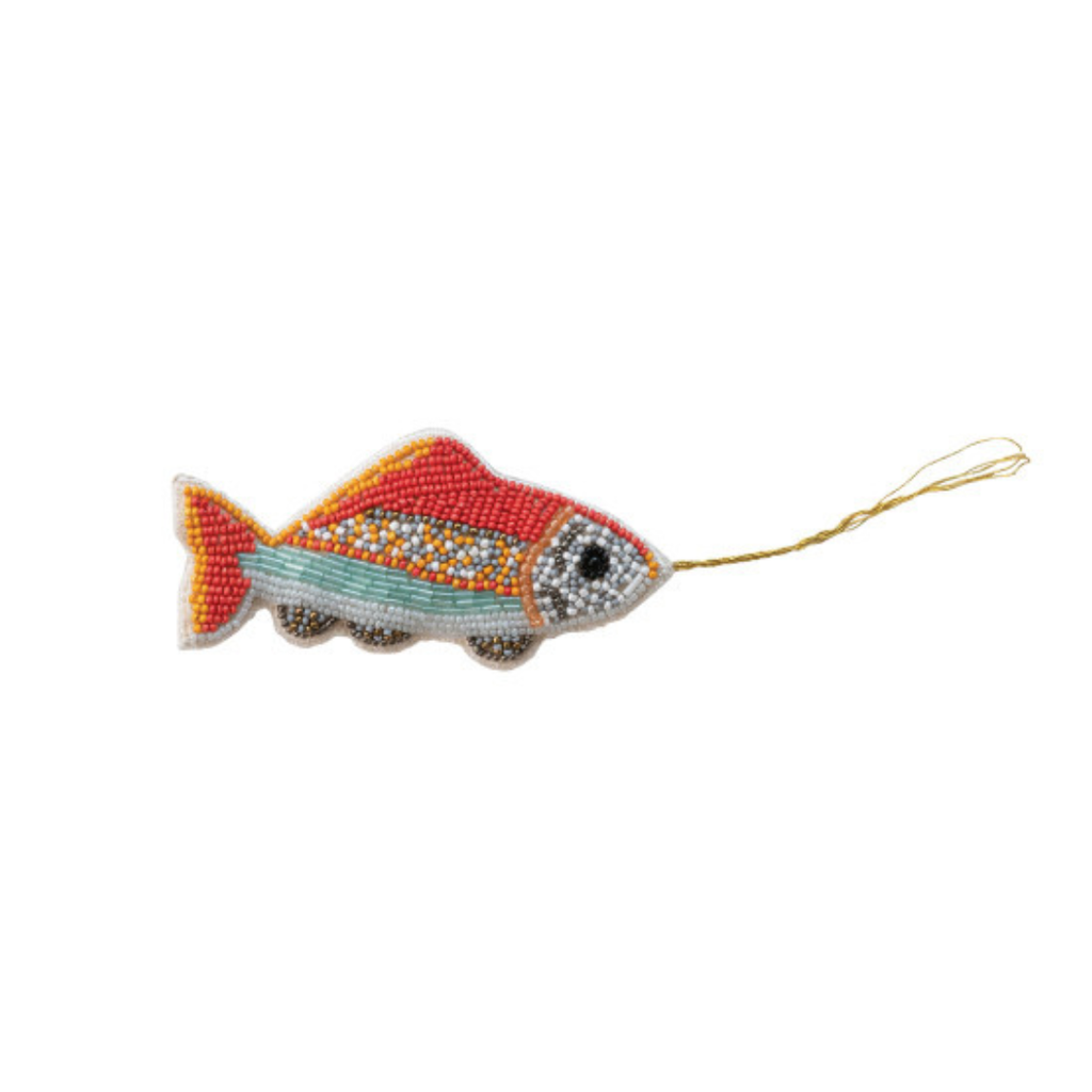 Beaded Fish Ornaments (Two Styles Available)