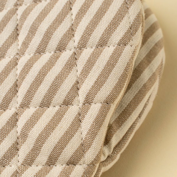 Hampton Stripe Oven Mitt - Sand