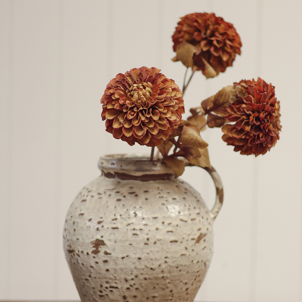 Pompom Dahlia Stem - 28"H
