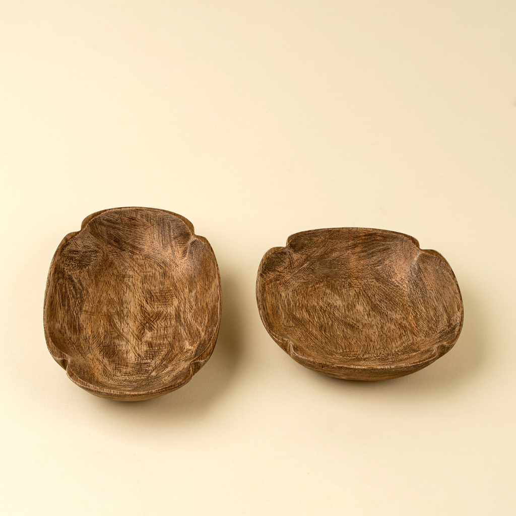 Spade Carved Dish - Round