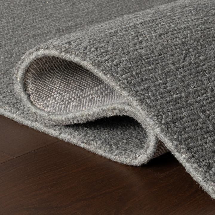 Dash & Albert - Hollis Solid Grey Wool Rug