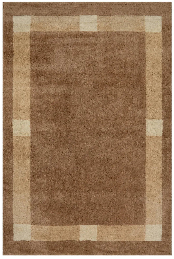 Dash & Albert - Silja Bordered Tan Cotton Rug
