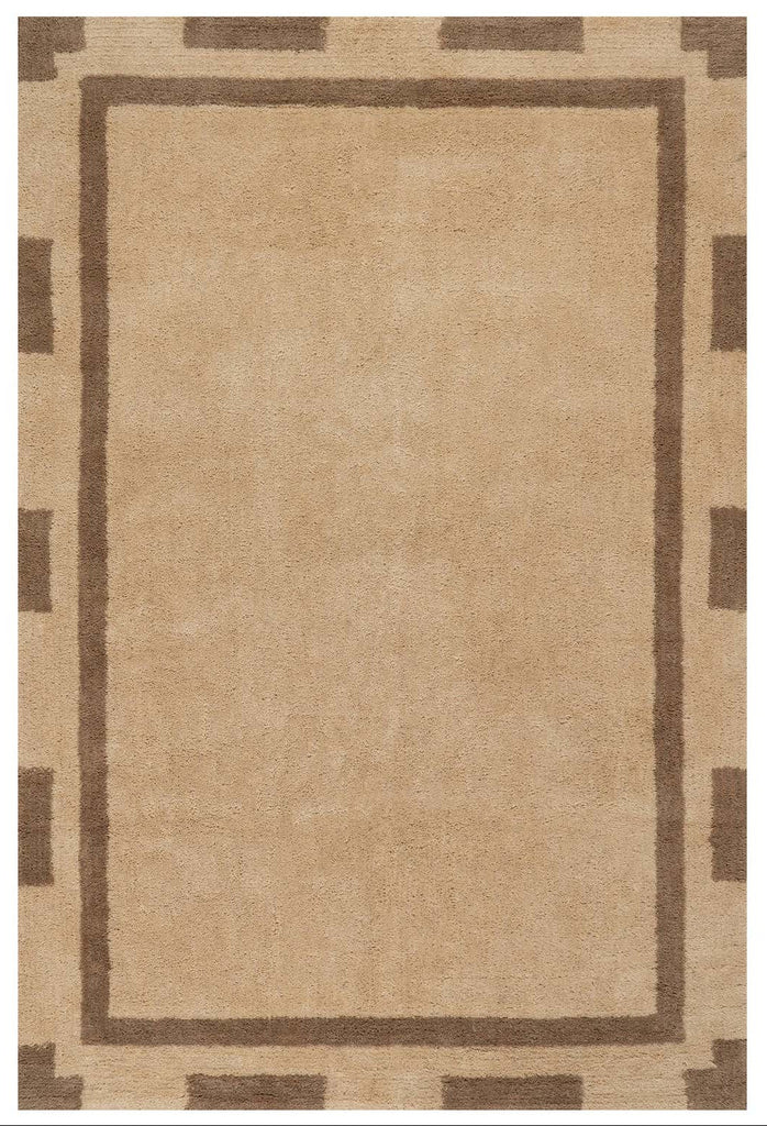 Dash & Albert - Orlina Bordered Cream Cotton Rug