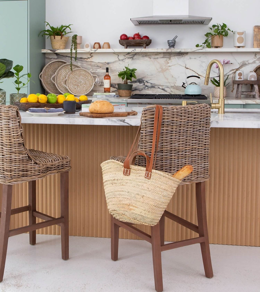 French Market Bag With Hand & Shoulder Straps