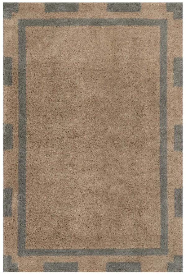 Dash & Albert - Orlina Bordered Grey Cotton Rug