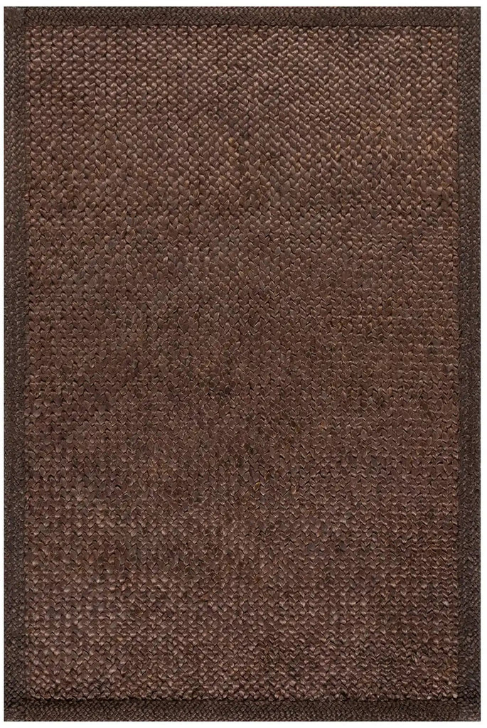 Dash & Albert - Thale Chocolate Brown Textured Handmade Jute Rug