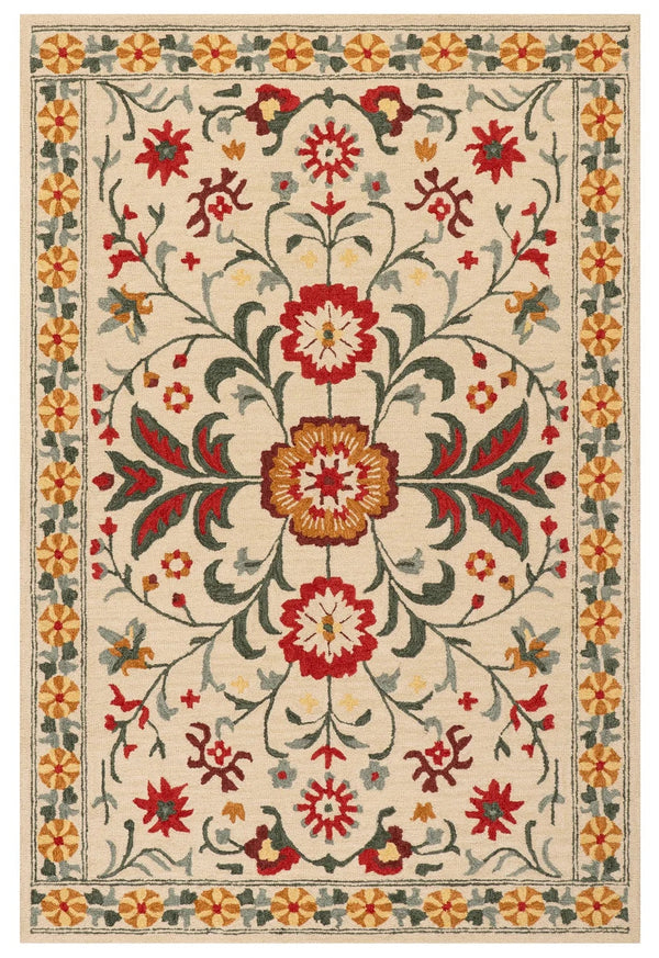 Dash & Albert - Shangrila Folk Floral Wool Rug