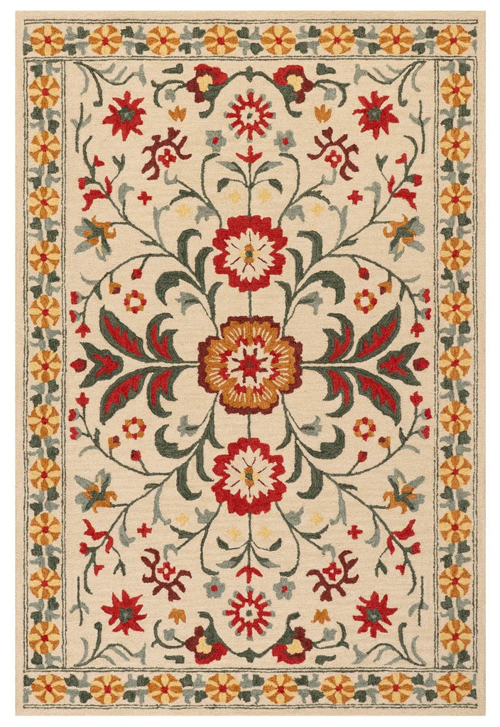 Dash & Albert - Shangrila Folk Floral Wool Rug
