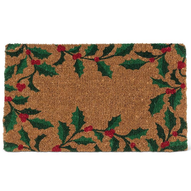 Holly Border Coir Doormat