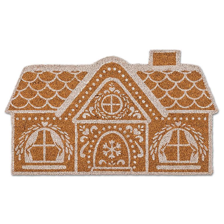 Gingerbread House Coir Doormat