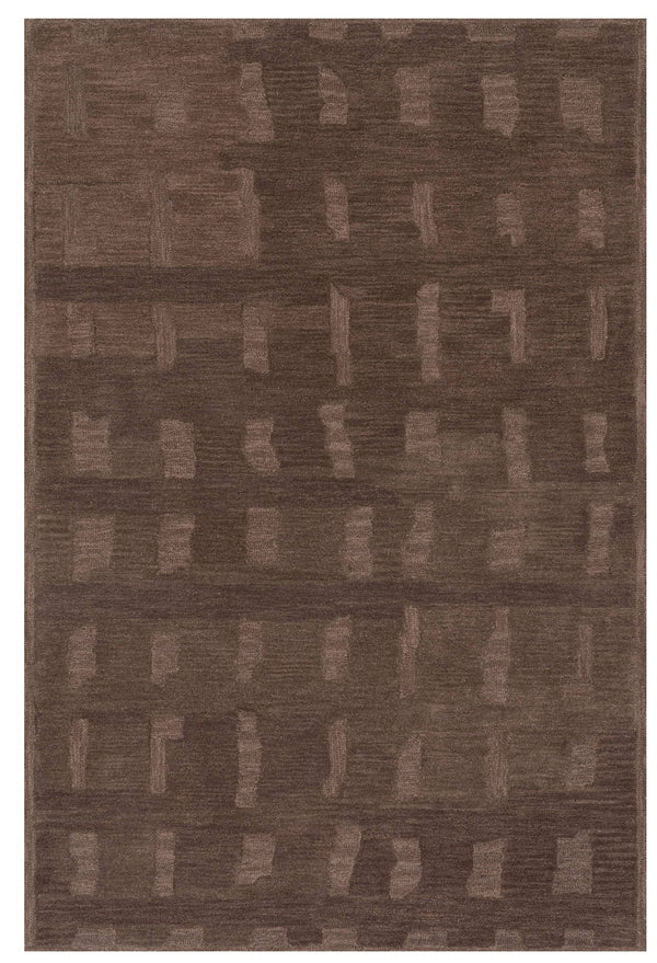 Dash & Albert - Vinel Modern Abstract Brown Rug