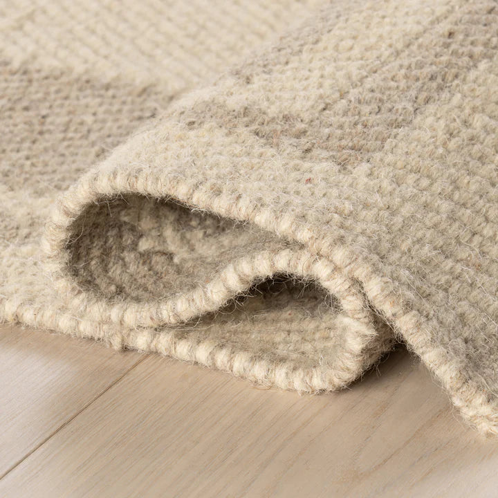 Dash & Albert - Canon Bordered Beige Wool Rug