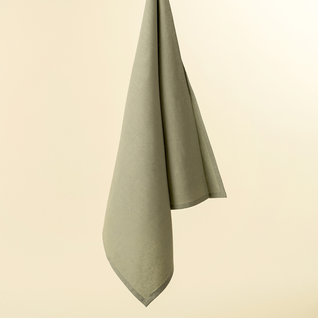 Calla Cotton Napkins - Tea Green (Sold Individually)