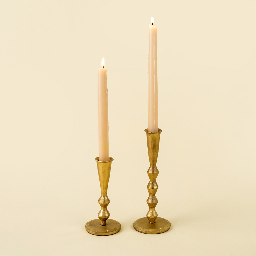 Ember Gold Candlesticks  (Two Sizes Available)