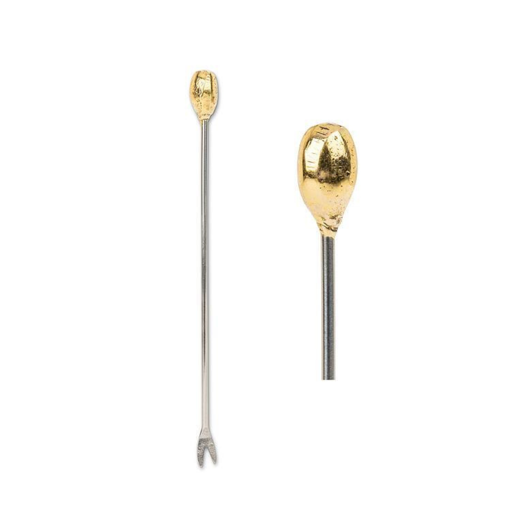 Gold Oval Cocktail Pick