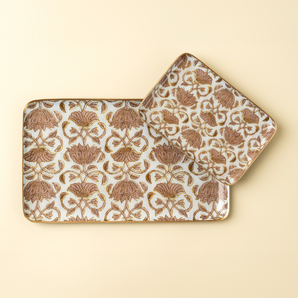 Loti Enameled Trays (Two Sizes Available)