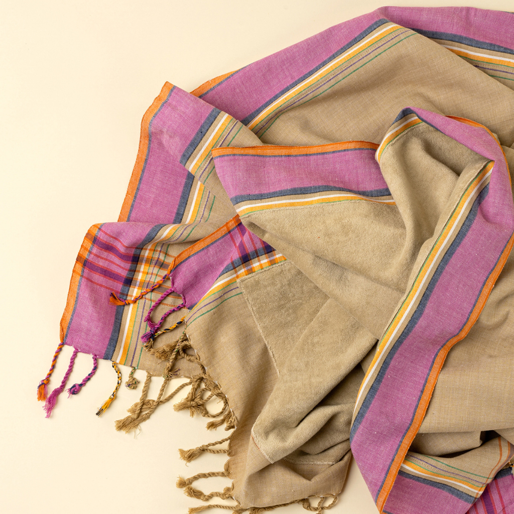 Kikoy Beach Towel / Sarong - Beige