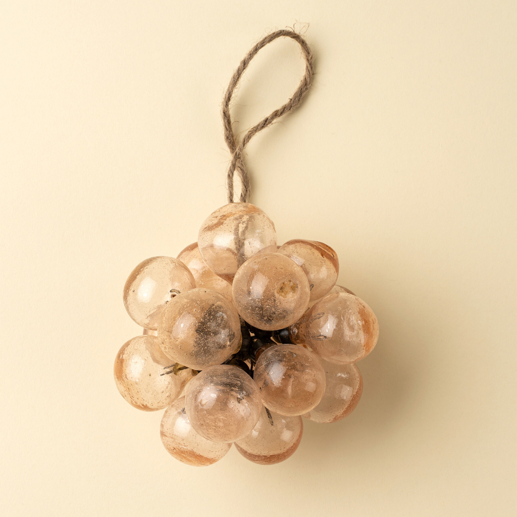 Pink Bubbles Glass Ornament