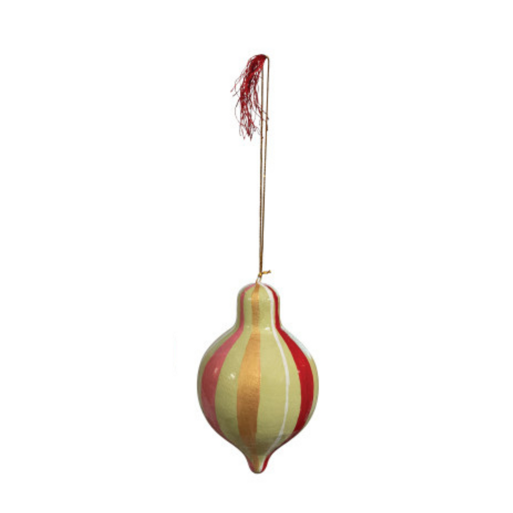 Striped Finial Ornaments (Four Colours Available)