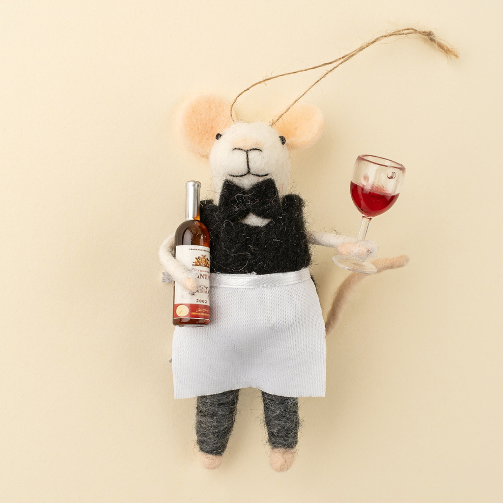 Sommelier Sam Mouse Ornament