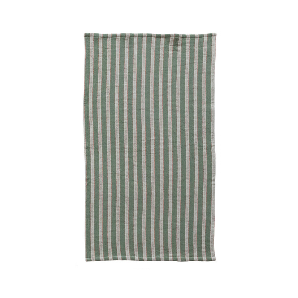 Striped Cotton Tea Towel (Three Colours Available)
