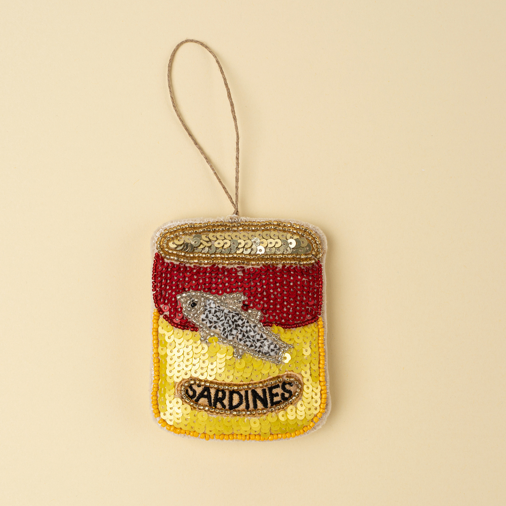 Beaded Sardines Ornament